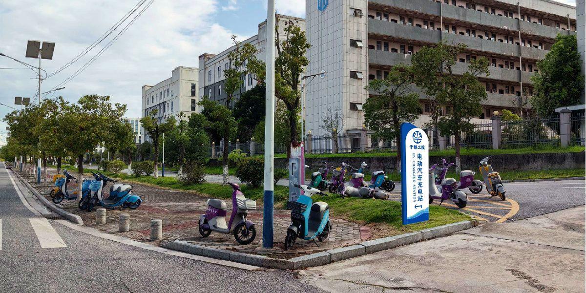 园区户外导视牌完工实景