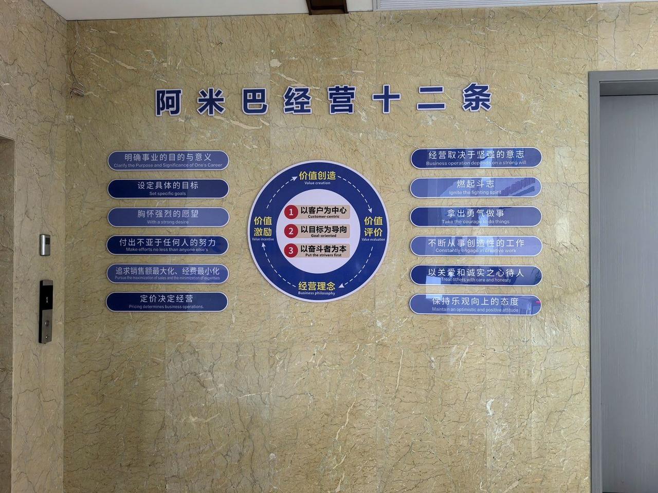 企业园区文化墙完工实景