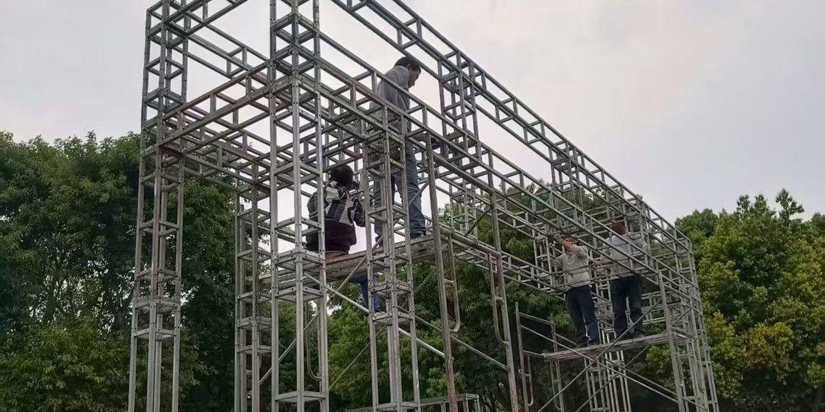 参军礼仪式 · 现场布置完工实景