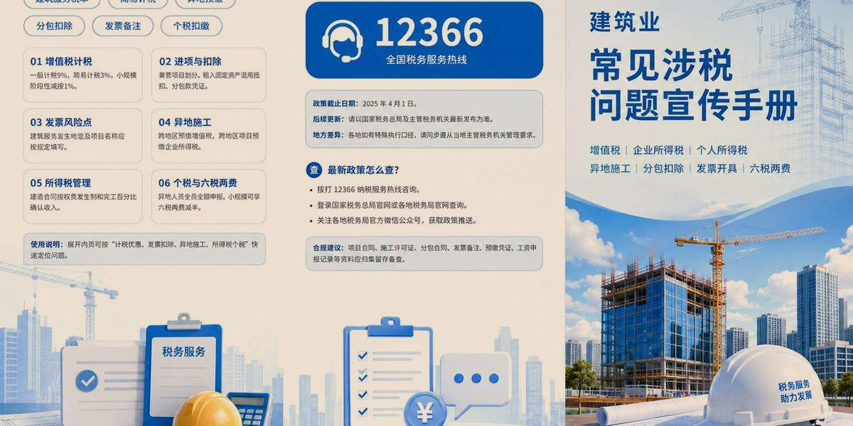 常见涉税问题宣传手册版面