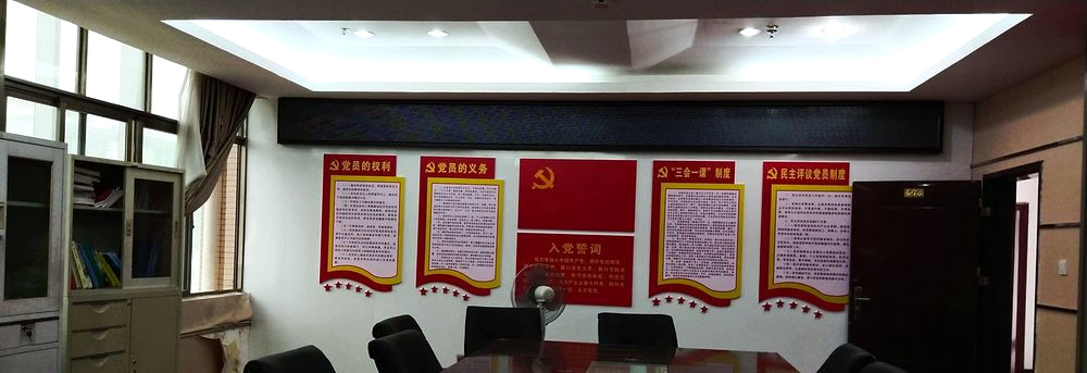 活动室展示区 · 支部工作与风采版面
