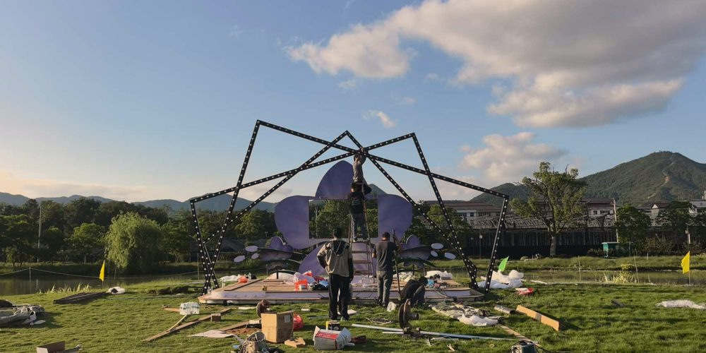 舞台美陈布置完工实景